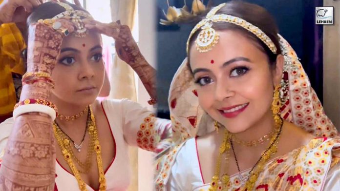 Devoleena Bhattacharjee Shares New Video From Wedding Festivities Fans Call Her Golden Bride