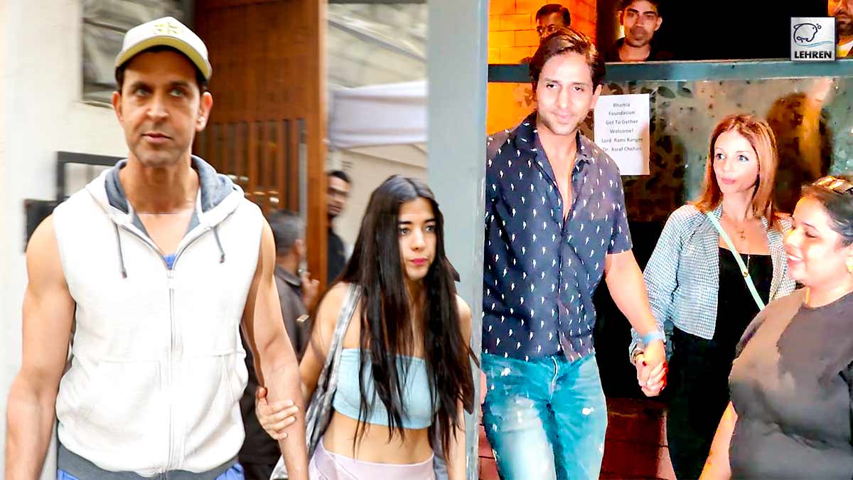 Hrithik Roshan With Girlfriend & Sussanne Khan With Boyfriend Spotted In City