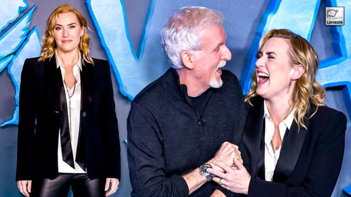 Titanic Kate Winslet With James Cameron At Avatar 2 Photocall
