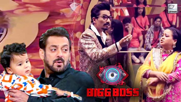 bharti and harsh limbachiya have fun with salman on bigg boss 16