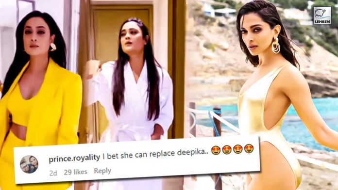 Shweta Tiwari's Instagram reel on Besharam Rang song is going viral on social media.