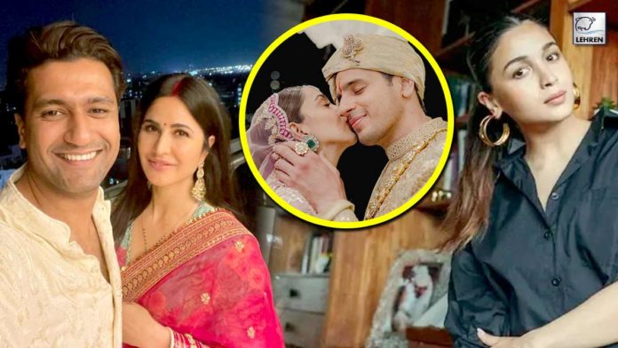 vicky katrina alia comment on sidharth kiara wedding pics