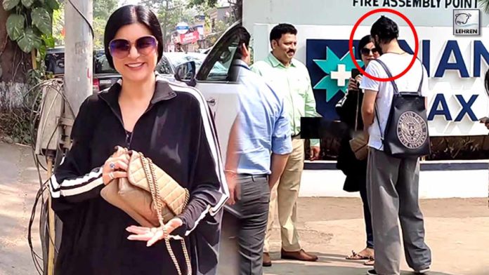 rohman shawl takes sushmita sen to hospital