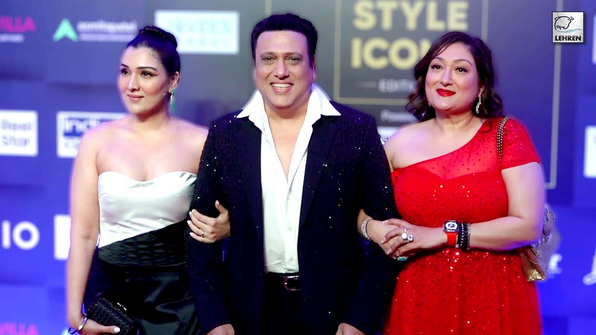 govinda with daughter & wife at style icon awards