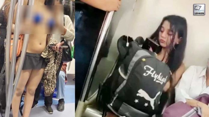 teenage girl wears bikini in delhi metro, video goes viral
