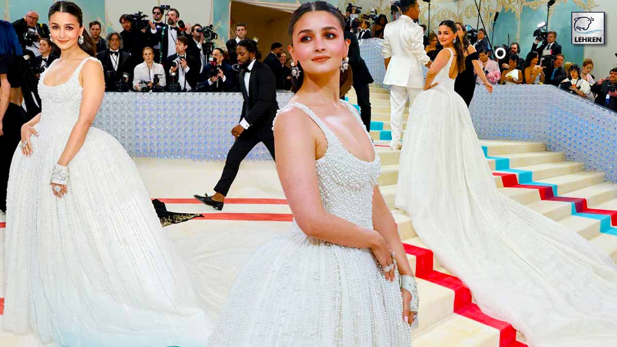 Alia Bhatt Makes Her Met Gala Debut In White Pearl Gown