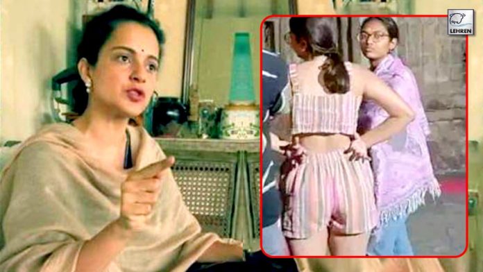 kangana ranaut slams girl wearing short dress in temple