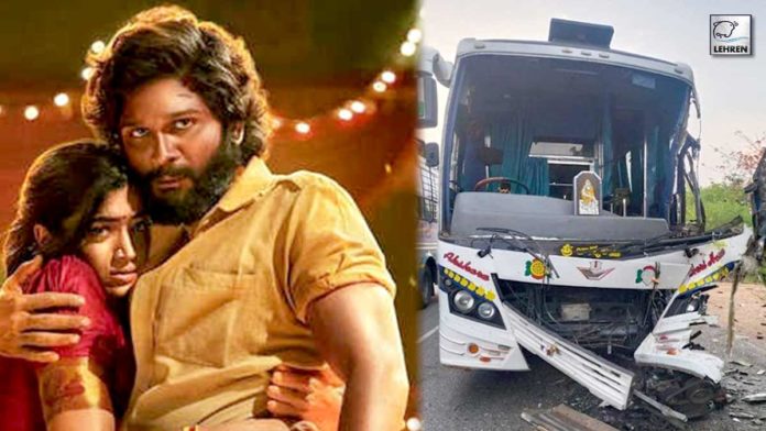 pushpa 2 artists were injured as their bus crashed