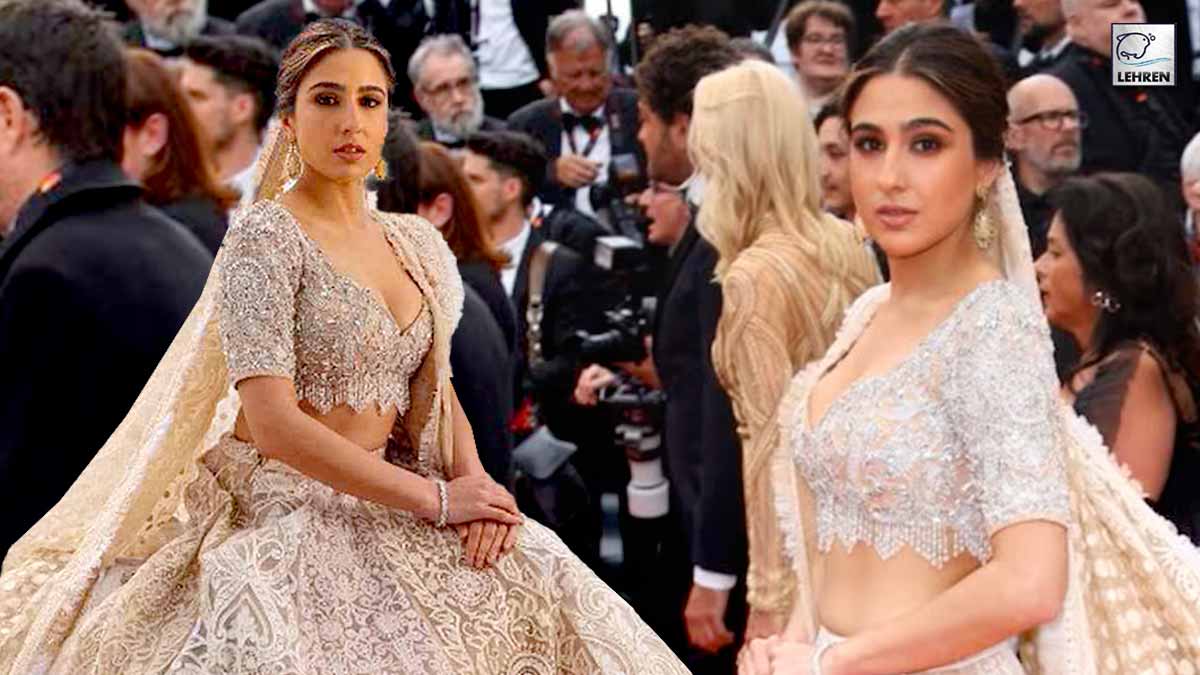 Cannes Sara Ali Khan Brutally Trolled For Wearing A Lehenga On The Carpet, Why Ghagra Choli At Cannes?