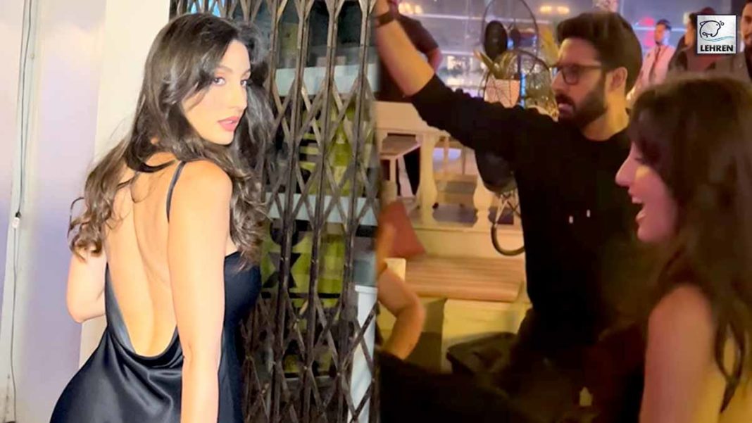 Nora Fatehi Dances With Abhishek Bachchan On Kajra Re, Watch Wholesome Video