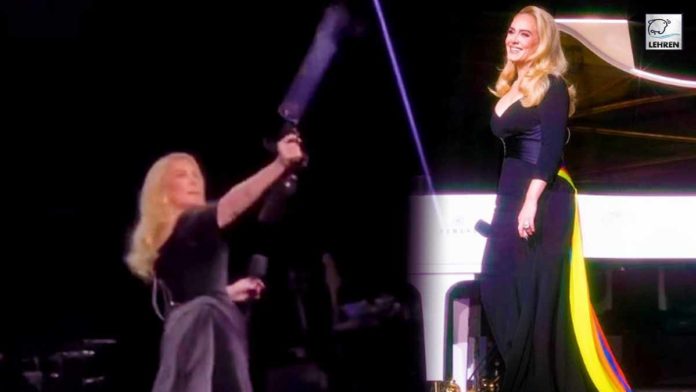 i dare you to throw things at me adele warns fans