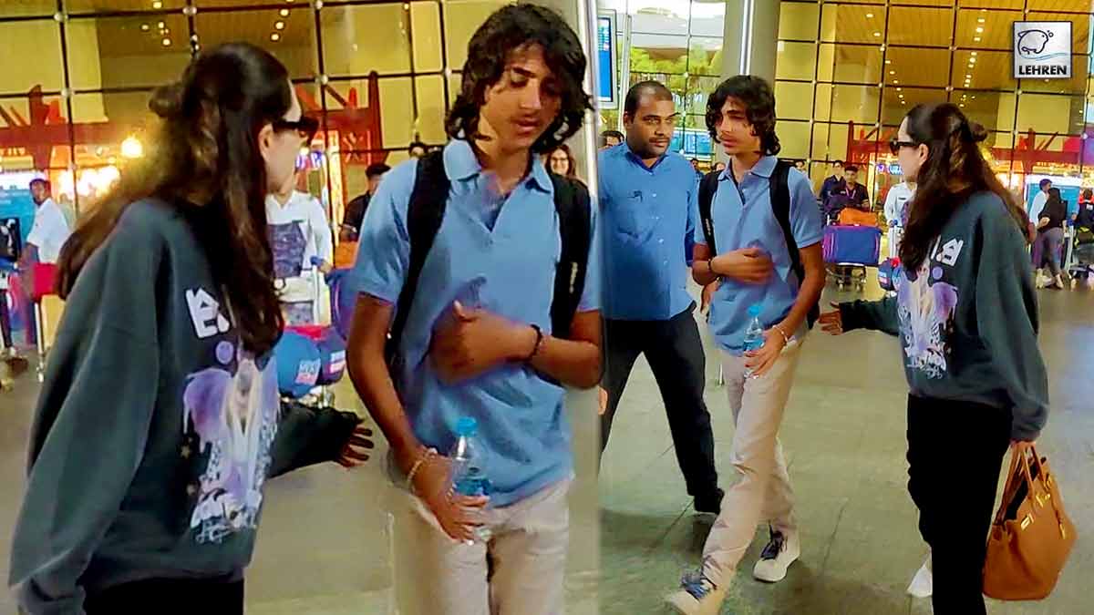 karisma kapoor son refuses to walk with her in viral video