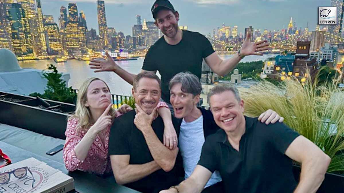 robert downey jr shares fun moment with co stars