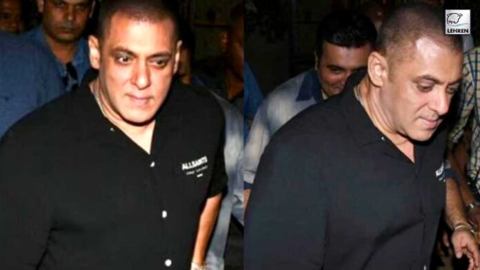 salman khan spotted flaunting new bald look at a party