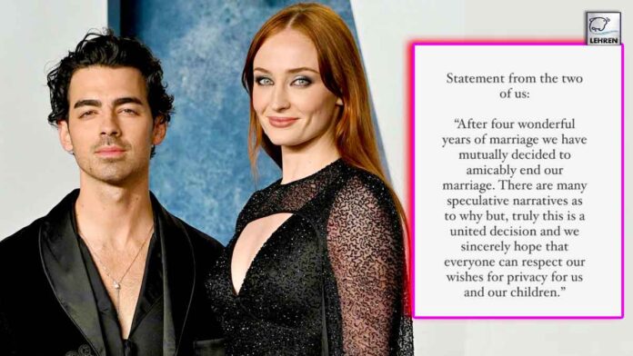 Joe Jonas & Sophie Turner Finally Addresses Their "Divorce"