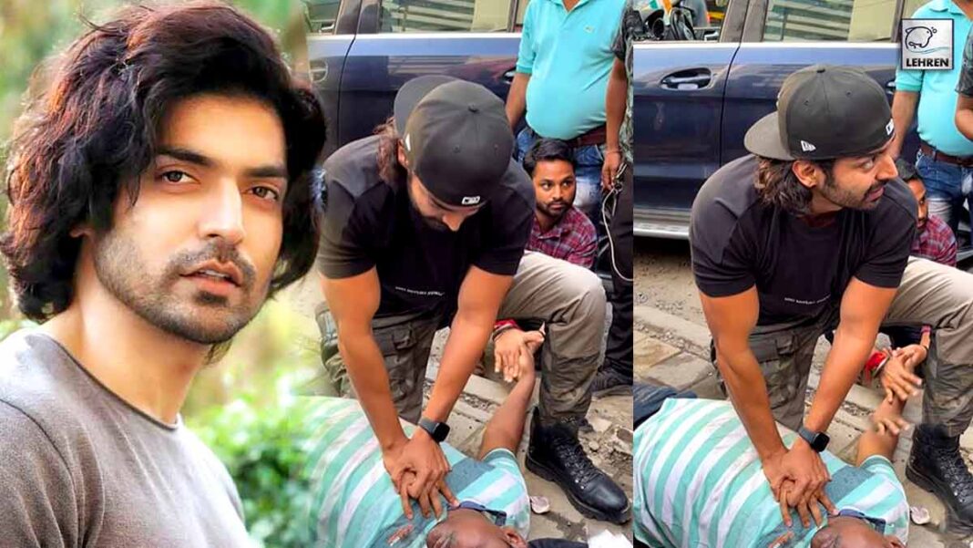 gurmeet chaudhary gives cpr to stranger