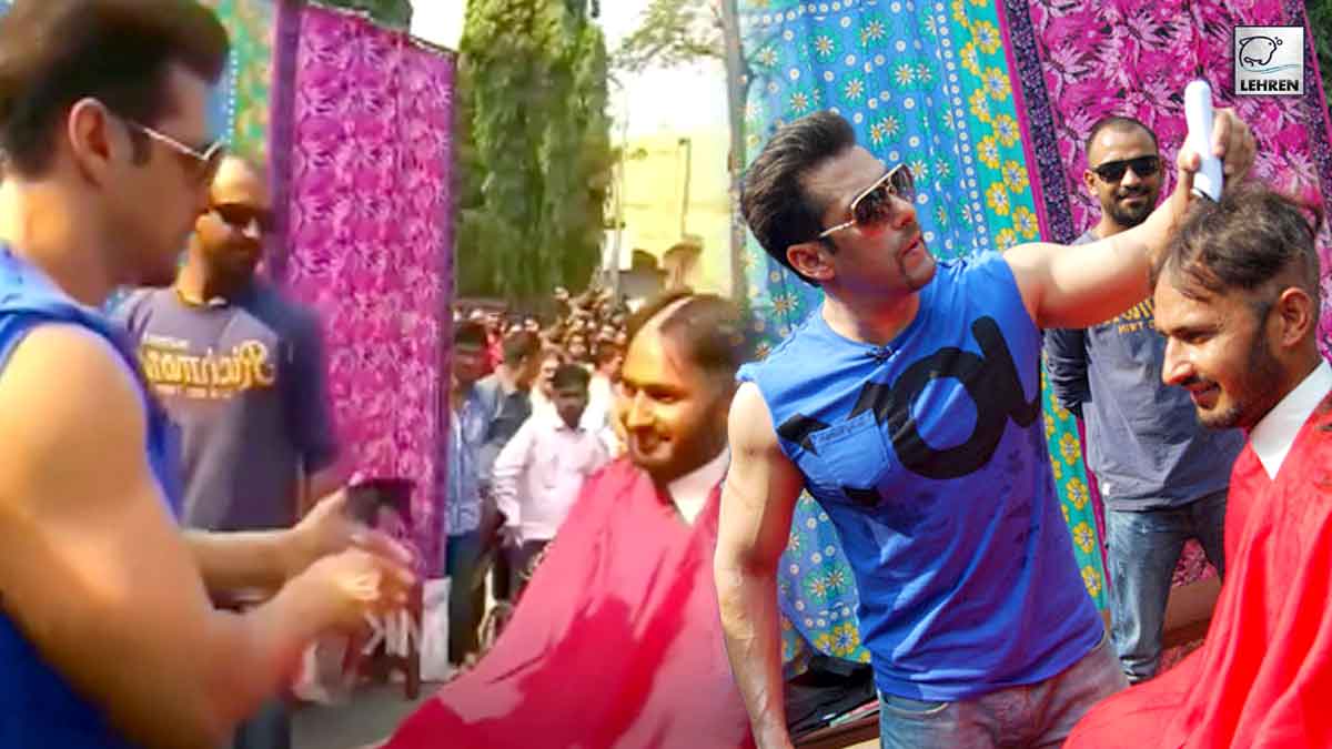 Salman Khan Became Barber For A Day 1043