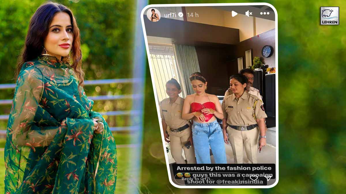 urfi javed reacts to arrest video controversy