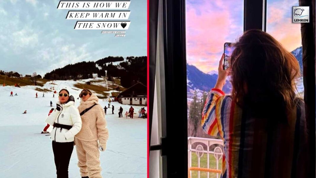 kareena kapoor shares pictures from vacation in switzerland