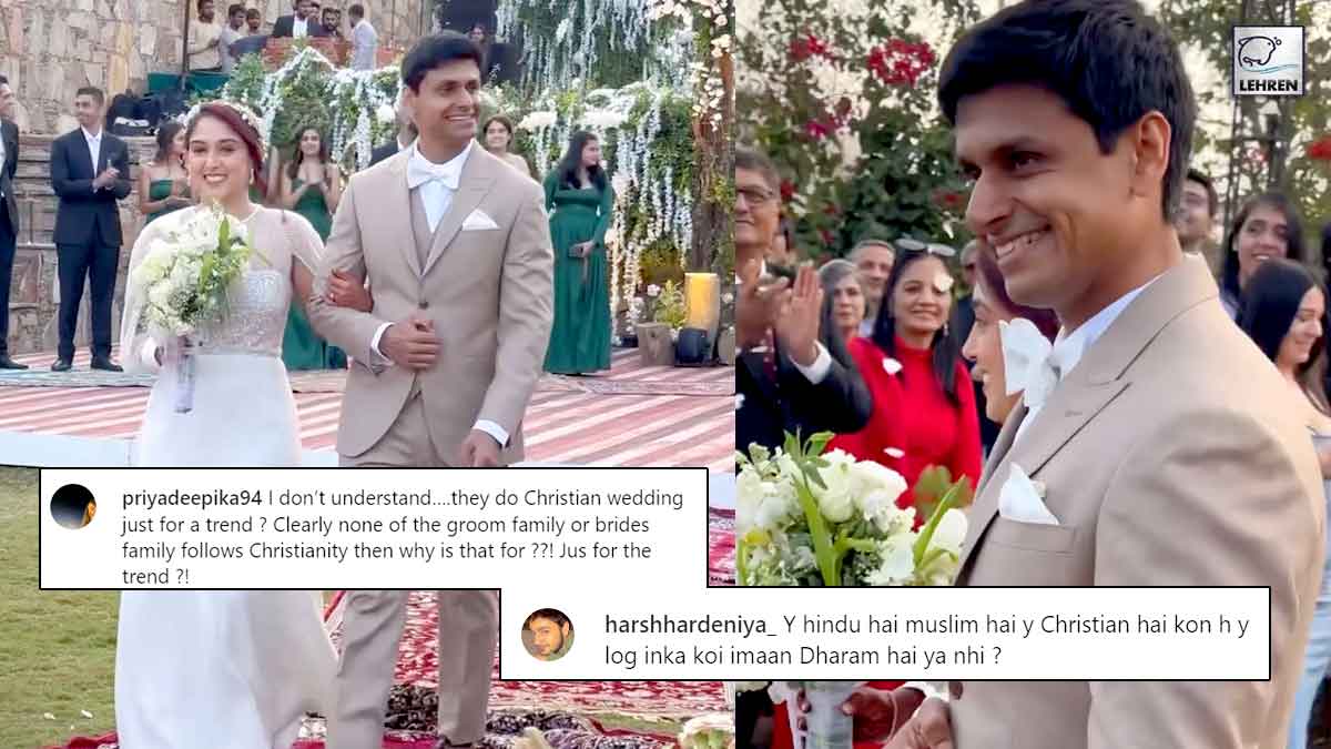 ira khan nupur shikhare trolled for having christian style wedding