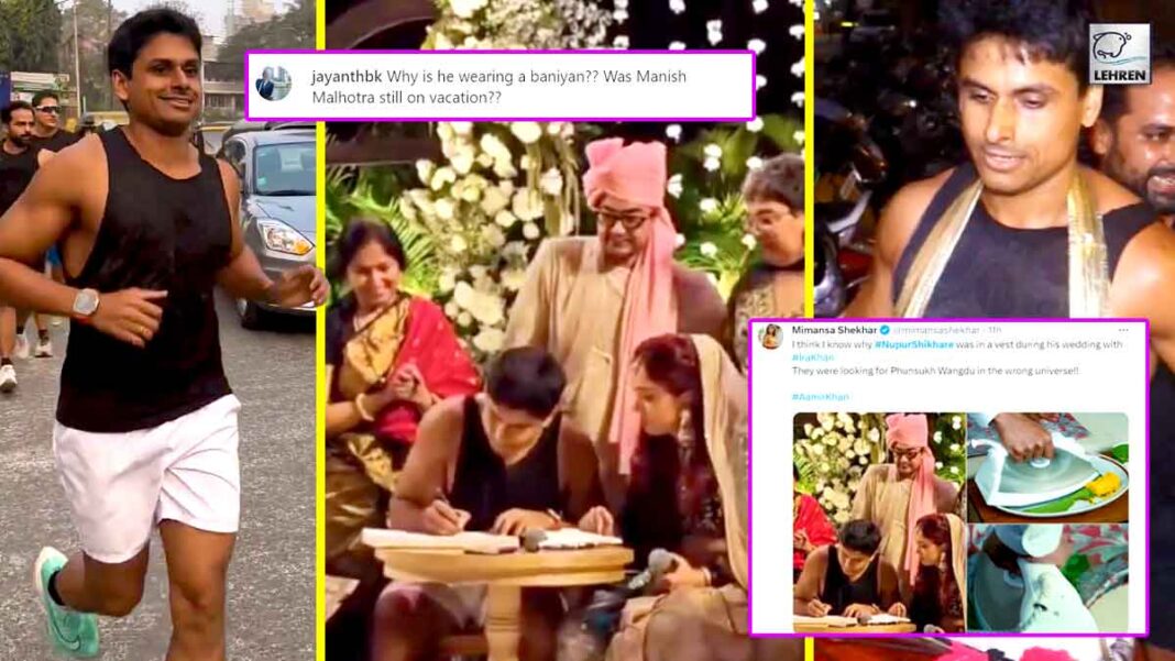 nupur shikhare trolled for wearing shorts at his wedding