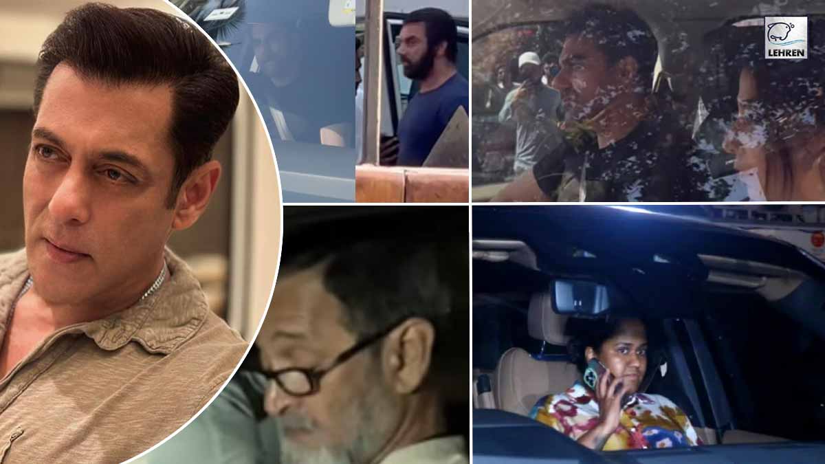 family members arrive at Salman Khan's residence after firing incident