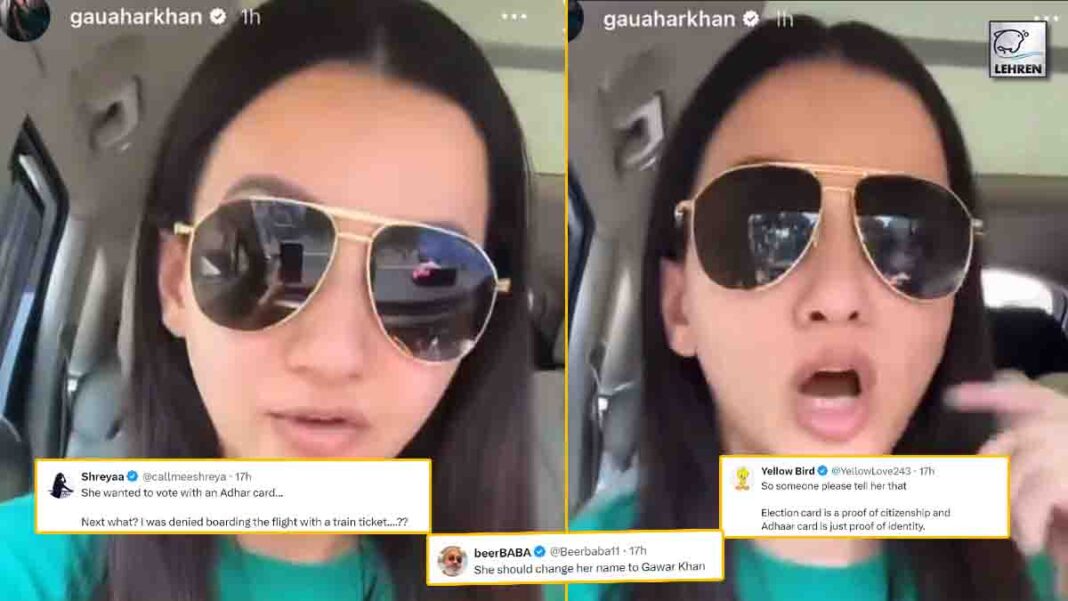 Gauahar Khan Brutally TROLLED For Wanting To Vote With Aadhar card
