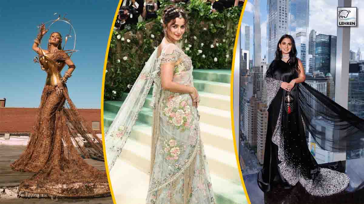 celebs who wore saree at met gala