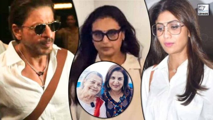 Farah khan’s mother passes away, celebs pays last respect