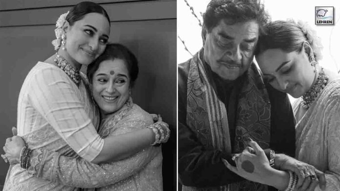 Sonakshi sinha shares unseen vidai pictures with parents