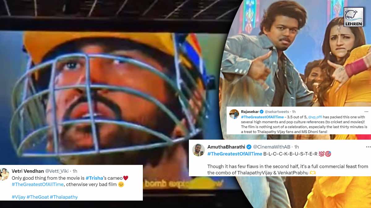 GOAT Twitter Review MS DhoniTrisha's Cameo Surprises Fans, Calls The