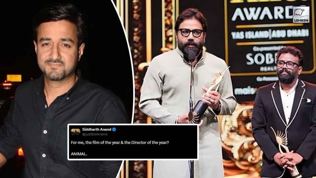 Director Siddharth Anand Takes A Dig At Sandeep Reddy Vanga Winning