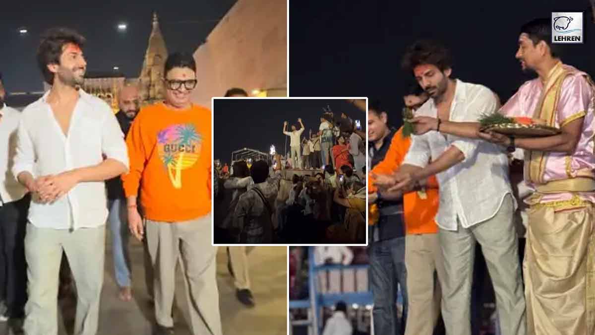 Kartik Aaryan Visits VARANASI To Offer Prayers After Bhool Bhulaiyaa 3 GRAND Success