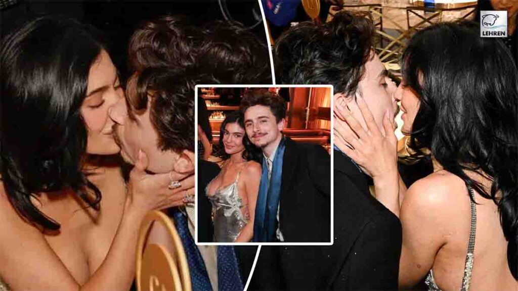 Timothée Chalamet And Kylie Jenner Share A Warm Kiss At The Golden